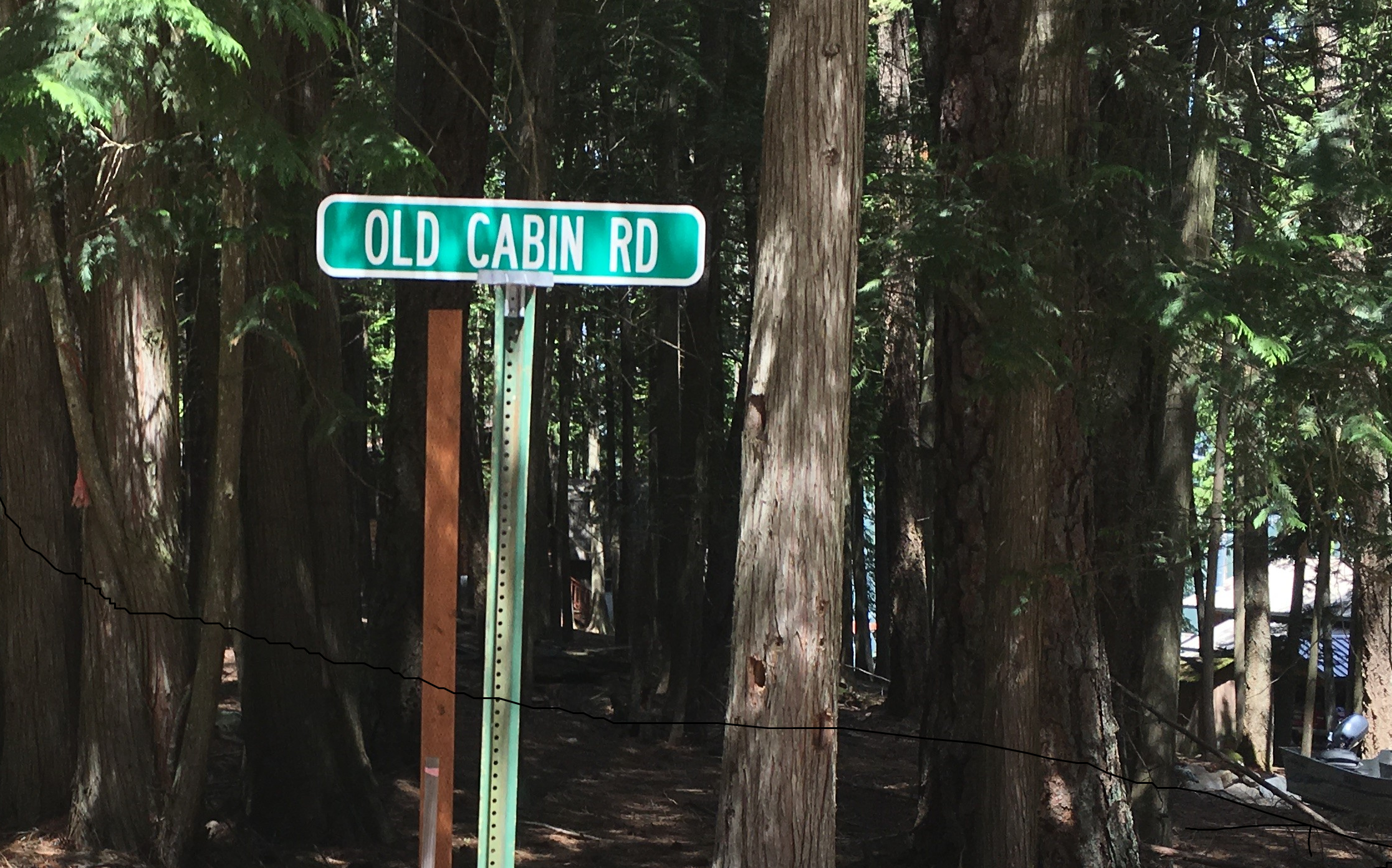 Old Cabin Road Sign